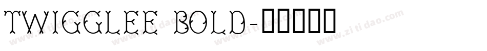 Twigglee Bold字体转换